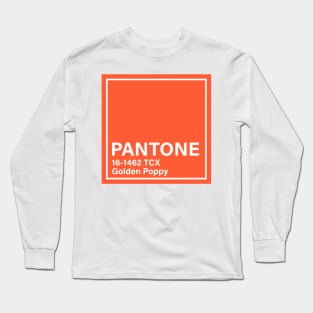 pantone 16-1462 TCX Golden Poppy Long Sleeve T-Shirt